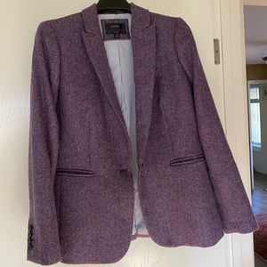 Beautiful J Crew “Parke” Wool Blazer 8 Purple